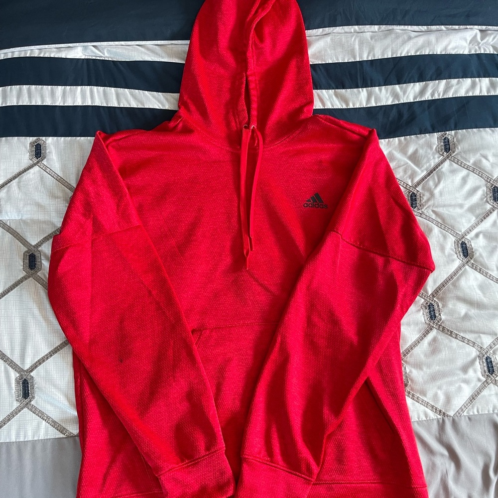Adidas Men's L Red Performance Sweatshirt
